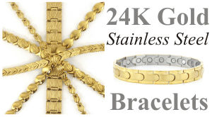 magnetic gold bracelets