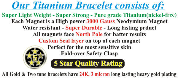 magnetic titanium bracelets