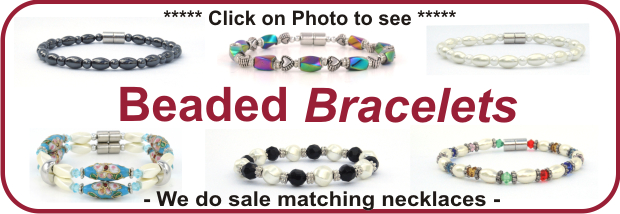 Hematite Beaded Magnetic Bracelets
