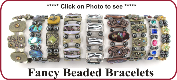 magnetic fancy beaded bracelets