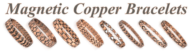 Magnetic copper bracelets