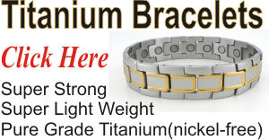 magnetic mens titanium bracelets