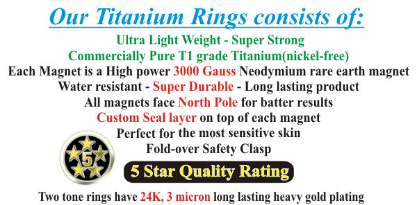 magnetic titanium bracelets