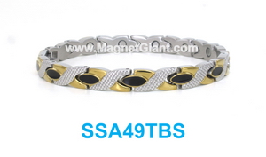 Magnetic Gold Silver Anklet Bracelet