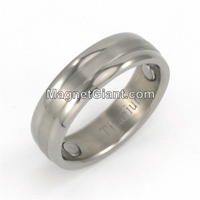 Ring Rainbow Ring Titanium Ring Magnetic Therapy Men Women Jewelry Lose Weight 
